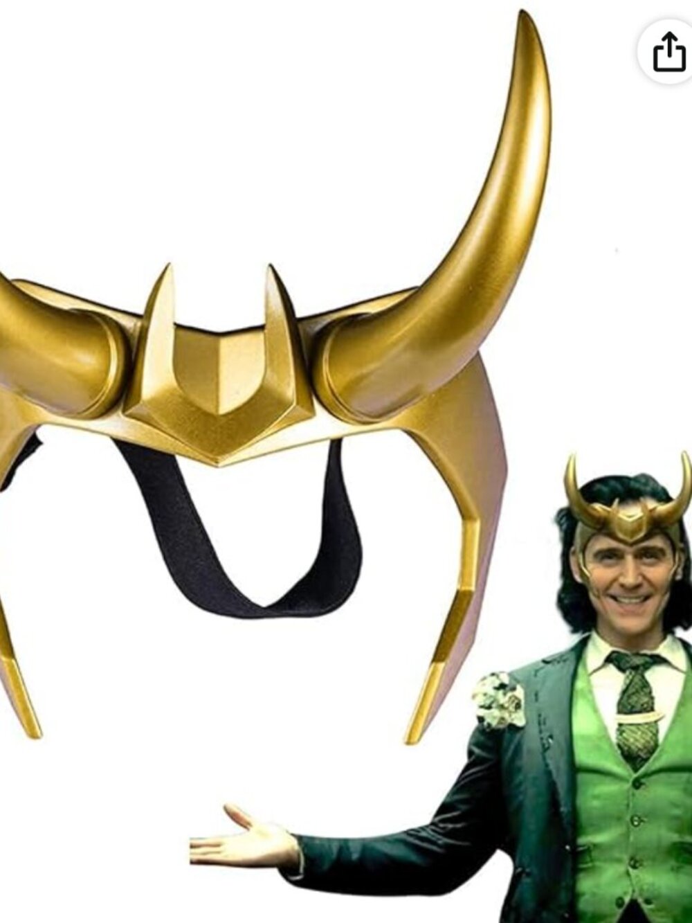 Loki horned crown/helmet cosplay prop